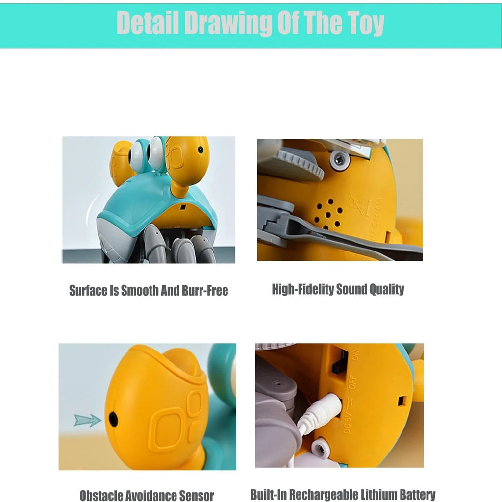 Interactive Dancing Crab Toy with Music for Dogs & Cats