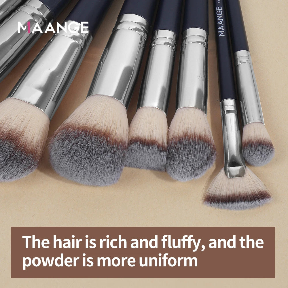 MAANGE 30-Pc Professional Makeup Brush Set with Bag