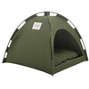 Foldable Pet Tent Nest – Breathable Semi-Closed Outdoor Bed with Cooling Pad