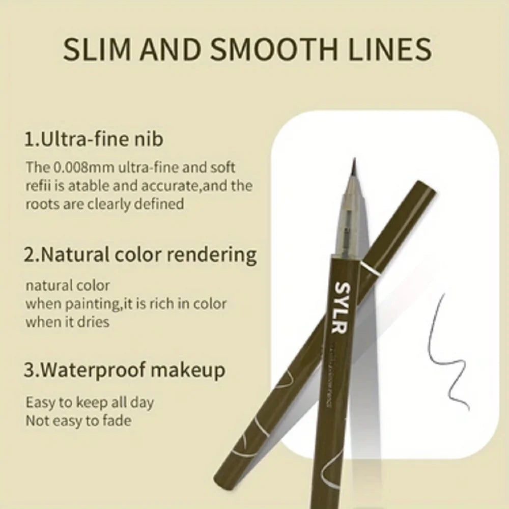 0.008mm Ultra Fine Waterproof Eyebrow Pen – Smudge-Proof & Long-Lasting