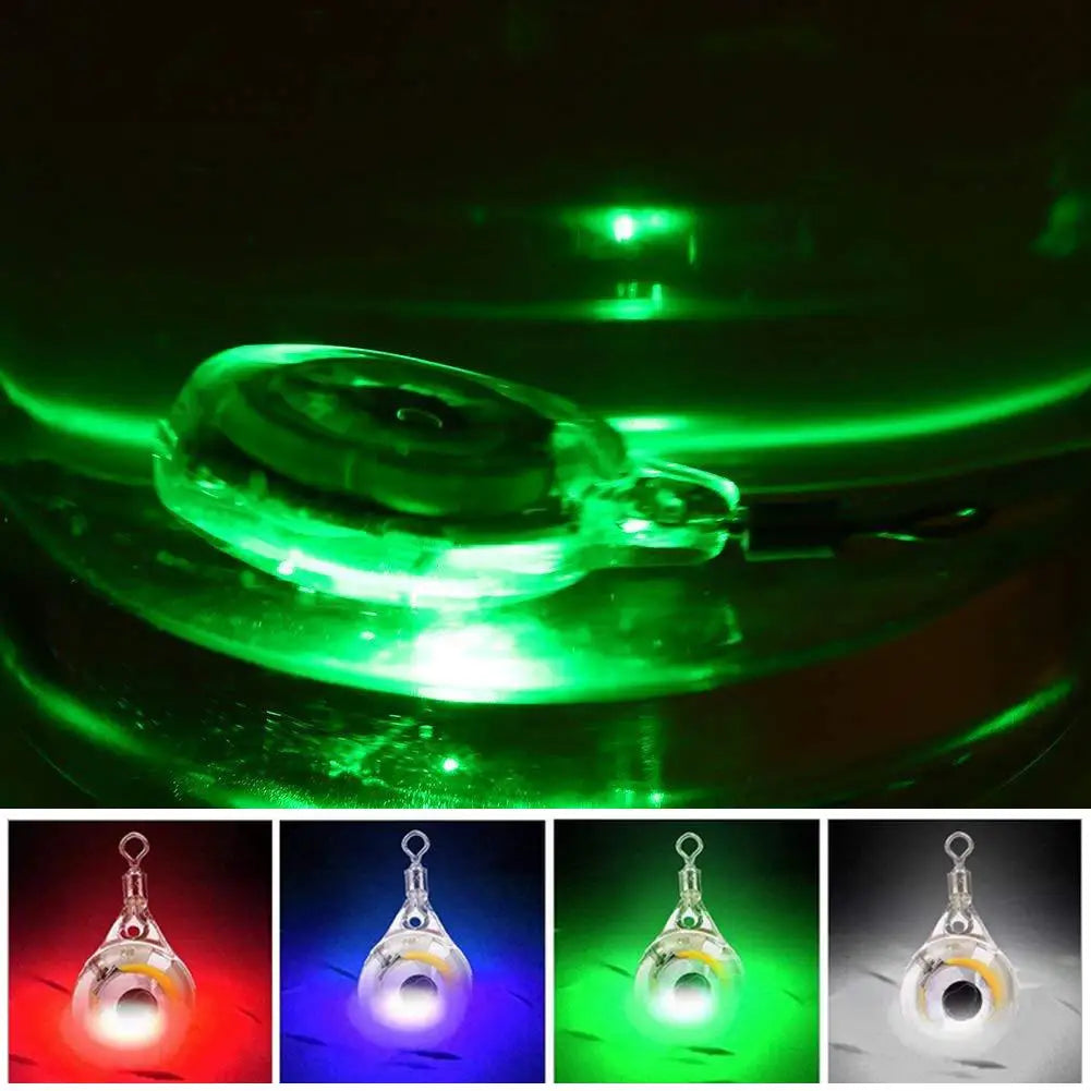 10Pcs Fishing Lure Lights – Mini Eye-Shaped LED Bait for Night Fishing