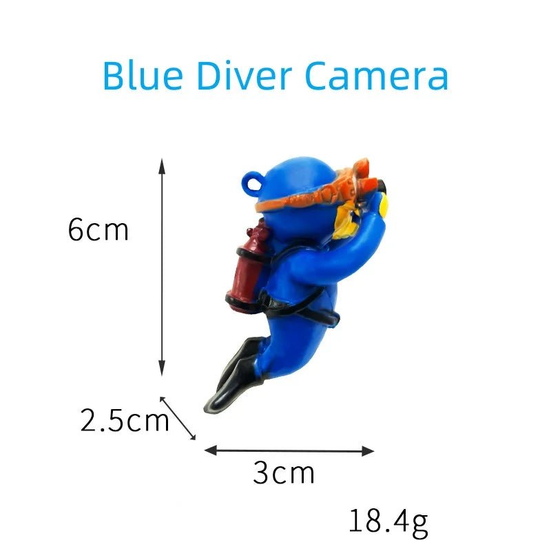 Floating Diver Ornament – Hayao Miyazaki Blue Fatty Aquarium Decor