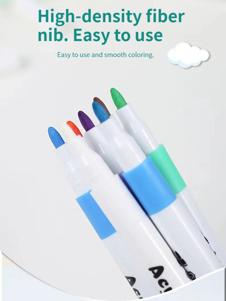12-80 Color Acrylic Paint Markers Set Soft Tip for Art & DIY Surfaces