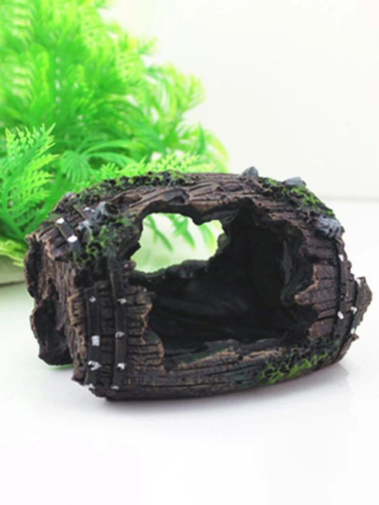 1PC Resin Aquarium Decoration – Fish Tank Escape House Ornament