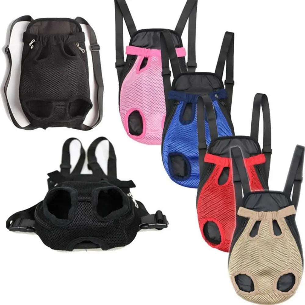 Adjustable Pet Carrier Backpack – Front Pack for Small Dogs & Cats