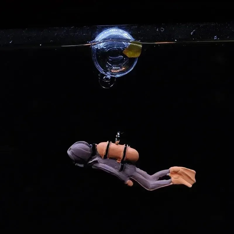 Floating Diver Ornament – Hayao Miyazaki Blue Fatty Aquarium Decor