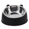 Inclined Cat Bowl – Cute Stainless Steel Feeding Bowl for Kittens & Puppies