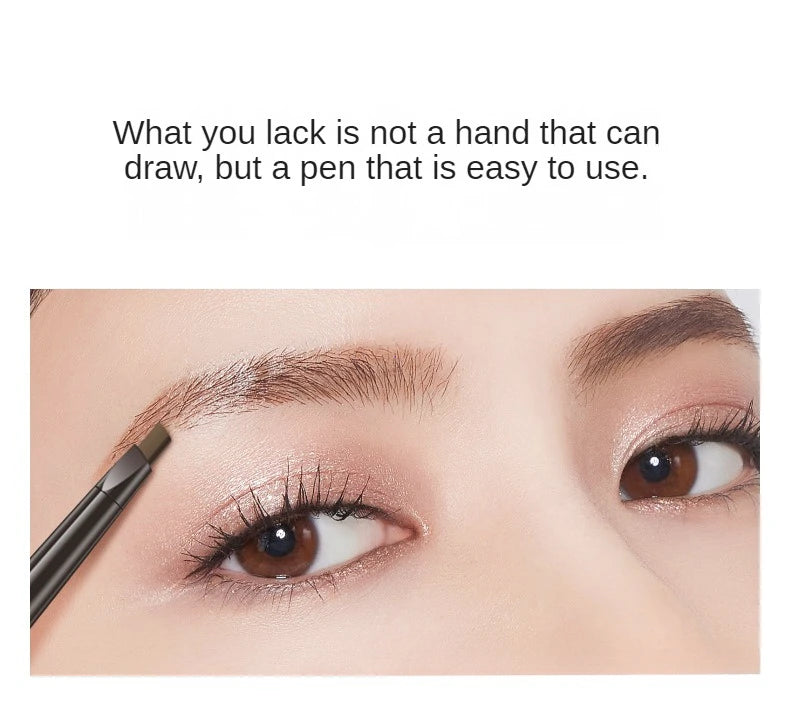 2-in-1 Waterproof Eyebrow Pencil – 5 Colors, Long-Lasting Tattoo Brush