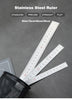 Deli Stainless Steel Ruler 15/20/30cm Metal Measuring Tool for School & Office