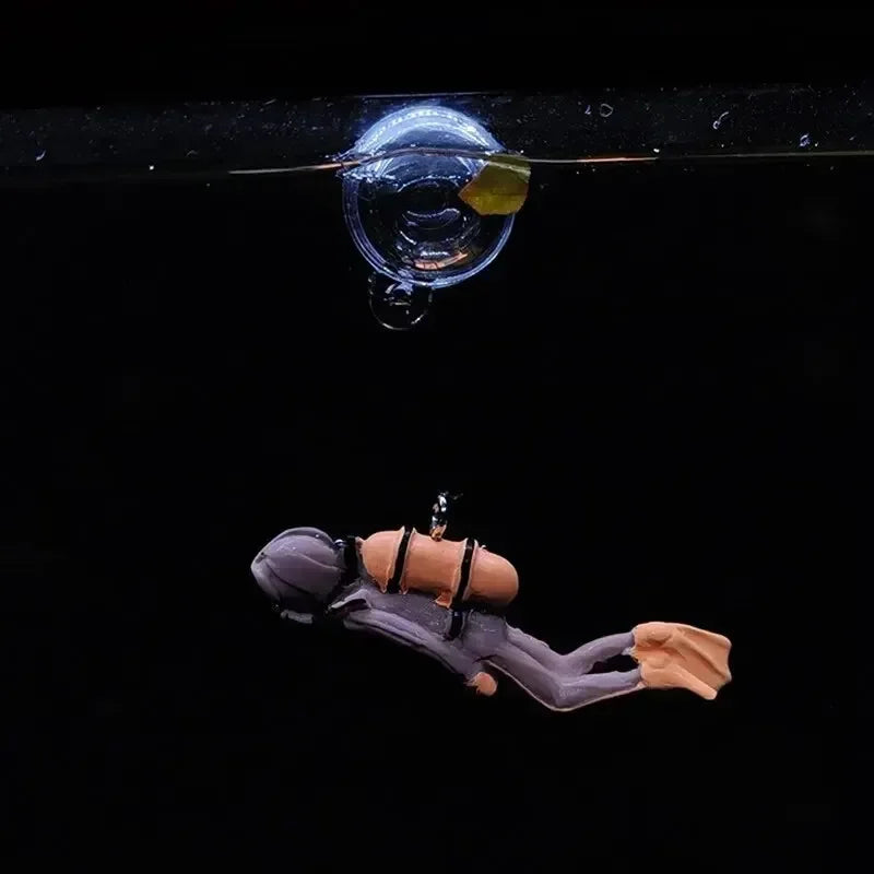 Floating Diver Ornament – Hayao Miyazaki Blue Fatty Aquarium Decor