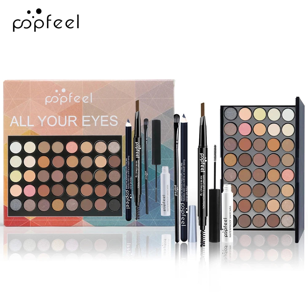 POPFEEL Eye Makeup Set – Palette, Liner, Mascara & More!