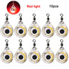 10Pcs Fishing Lure Lights – Mini Eye-Shaped LED Bait for Night Fishing