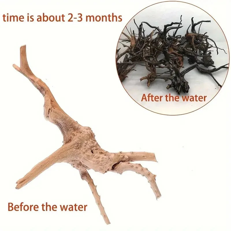 Driftwood Tree Trunk Ornament – 7–26CM Aquarium & Reptile Decor