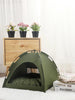 Foldable Pet Tent Nest – Breathable Semi-Closed Outdoor Bed with Cooling Pad