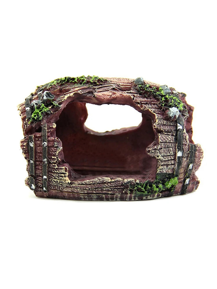 1PC Resin Aquarium Decoration – Fish Tank Escape House Ornament