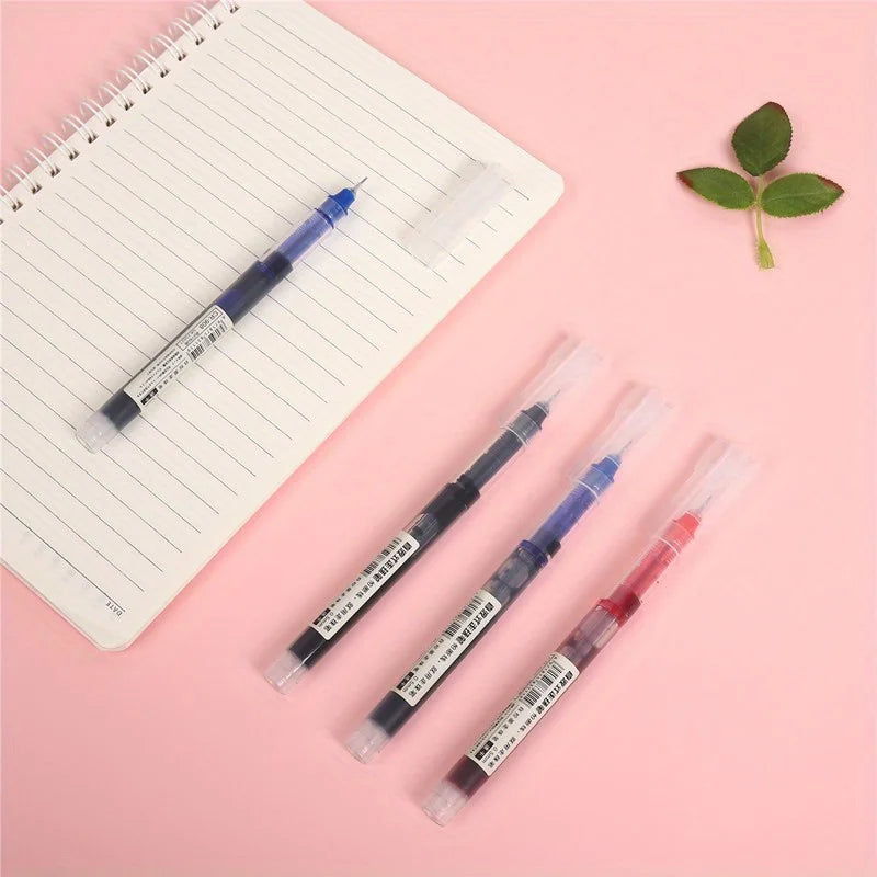 24pcs Gel Ink Ball Pens 0.5mm Black Blue Quick-Dry for School