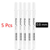 White Marker Pen Set Waterproof Oily Ink for DIY Sketch & Writing