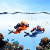 Floating Diver Ornament – Hayao Miyazaki Blue Fatty Aquarium Decor