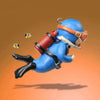 Floating Diver Ornament – Hayao Miyazaki Blue Fatty Aquarium Decor