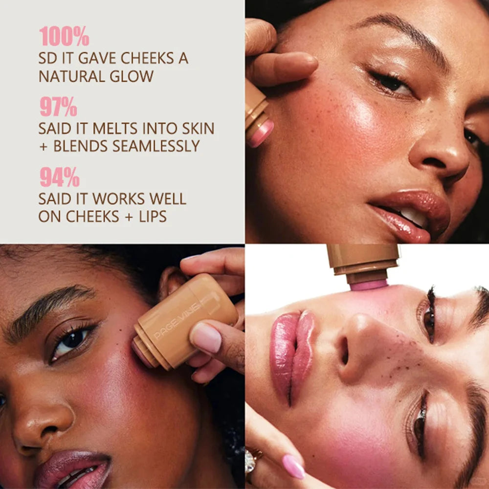 PAGE VINE Pocket Blush Stick – 6-in-1 Lip & Cheek Balm