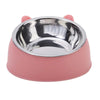 Inclined Cat Bowl – Cute Stainless Steel Feeding Bowl for Kittens & Puppies