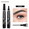 6-Color Waterproof Eyebrow Tattoo Pen – 4 Split Tip for Natural, Long-Lasting Brows!