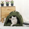 Foldable Pet Tent Nest – Breathable Semi-Closed Outdoor Bed with Cooling Pad