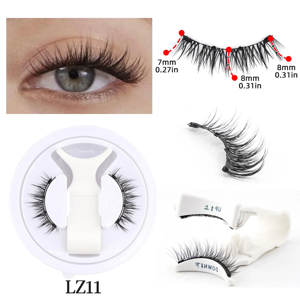 Magnetic Mink Lashes Set – Reusable with Tweezers