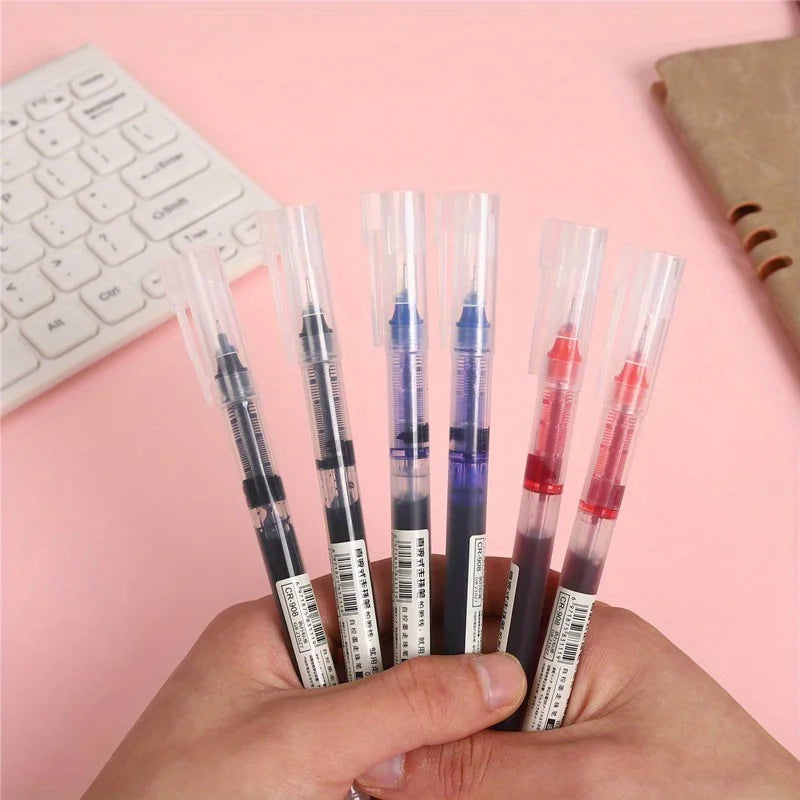 24pcs Gel Ink Ball Pens 0.5mm Black Blue Quick-Dry for School