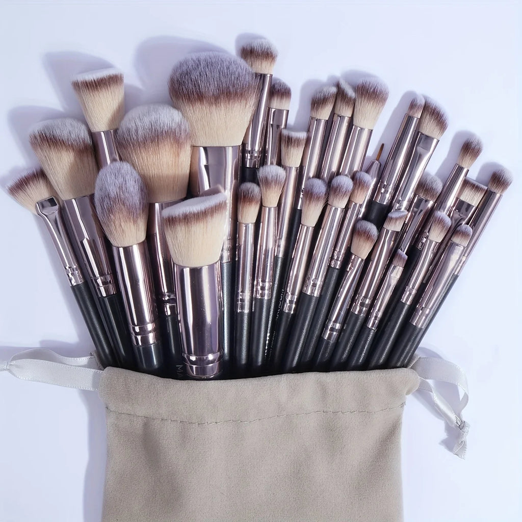 MAANGE 30-Pc Professional Makeup Brush Set with Bag