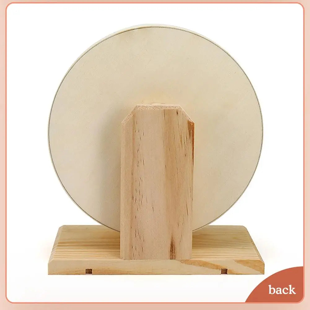 Golden Bear Silent Wooden Hamster Wheel with Cork Pad
