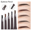 2-in-1 Waterproof Eyebrow Pencil – 5 Colors, Long-Lasting Tattoo Brush