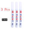 White Marker Pen Set Waterproof Oily Ink for DIY Sketch & Writing