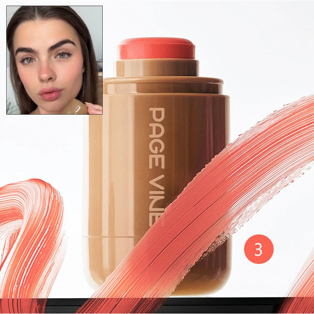 PAGE VINE Pocket Blush Stick – 6-in-1 Lip & Cheek Balm