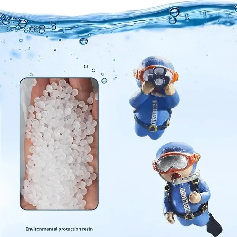 Floating Diver Ornament – Hayao Miyazaki Blue Fatty Aquarium Decor