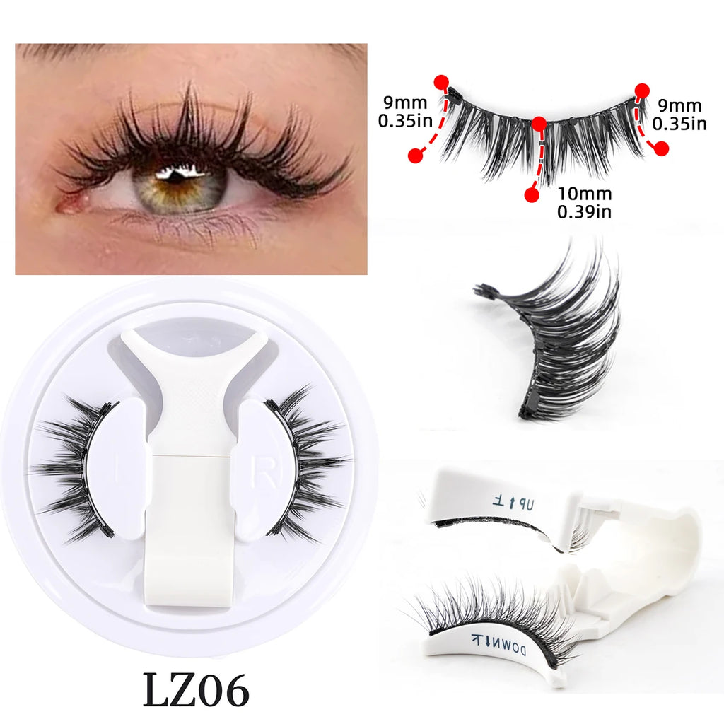 Magnetic Mink Lashes Set – Reusable with Tweezers