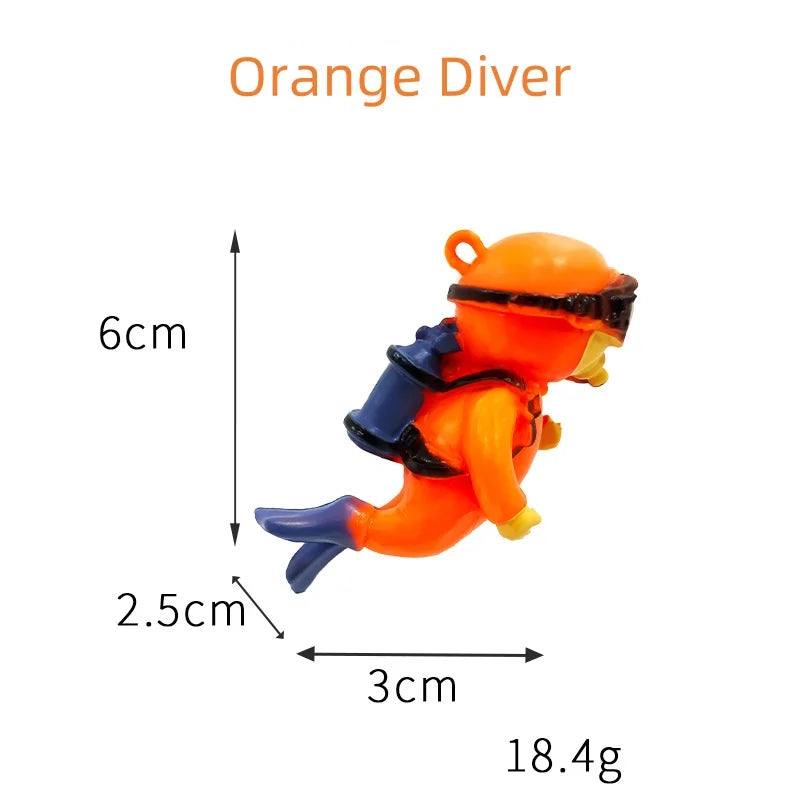 Floating Diver Ornament – Hayao Miyazaki Blue Fatty Aquarium Decor