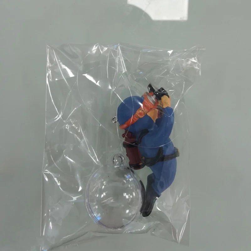 Floating Diver Ornament – Hayao Miyazaki Blue Fatty Aquarium Decor
