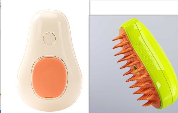 Electric Steam Cat Brush – Self-Cleaning Grooming Comb & Massage Tool for Cats & Dogs
