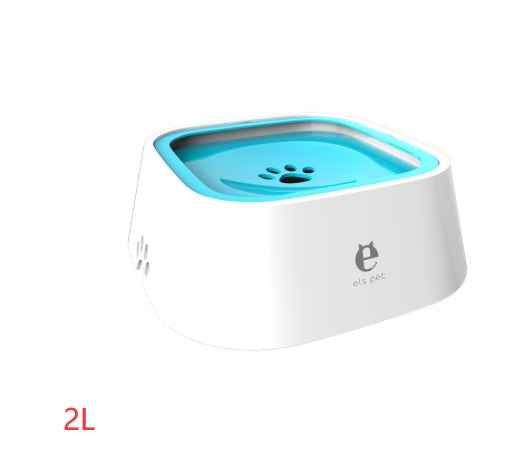 1.5L Anti-Overflow Pet Water Bowl – Floating Slow Feeder for Cats & Dogs