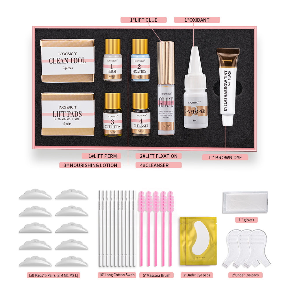 ICONSIGN Lash & Brow Tint Kit – Lift, Laminate & Dye Set