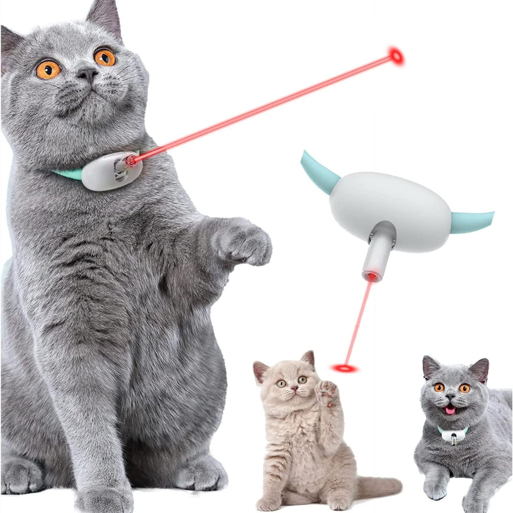 Automatic Cat Toy Laser Collar – Smart USB Charging Interactive Kitten Training Toy