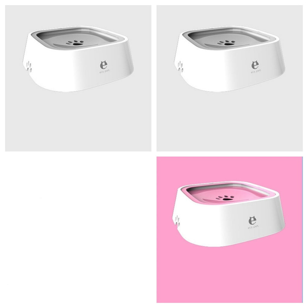 1.5L Anti-Overflow Pet Water Bowl – Floating Slow Feeder for Cats & Dogs