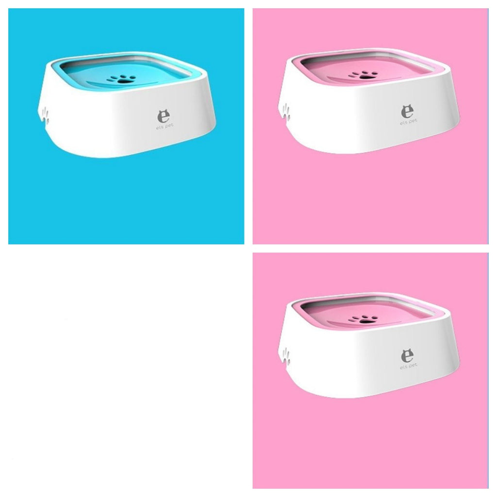 1.5L Anti-Overflow Pet Water Bowl – Floating Slow Feeder for Cats & Dogs