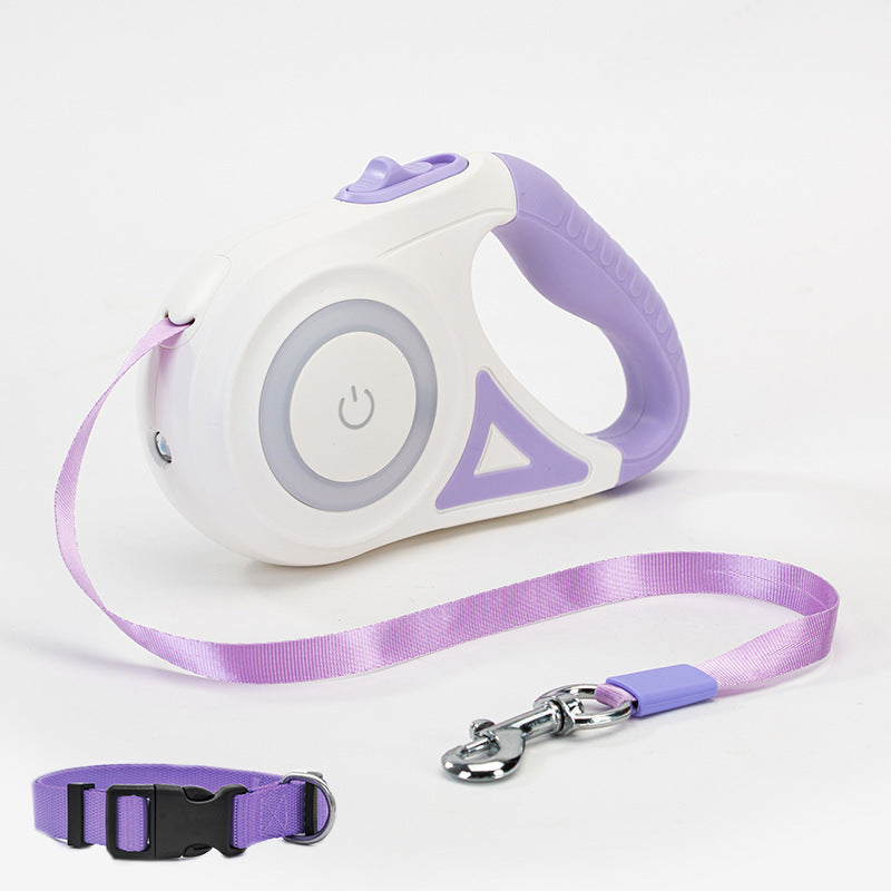 Retractable Dog Leash with Collar – Automatic Pet Lead for Small & Medium Dogs