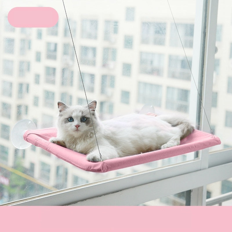 Hanging Cat Window Seat | Durable Pet Hammock Bed with Strong Suction Cups