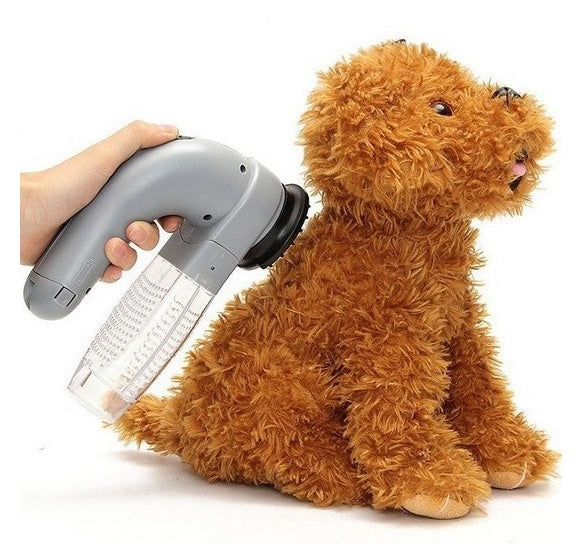 Electric Pet Hair Vacuum Cleaner – Portable Pet Grooming & Massage Cleaning Tool
