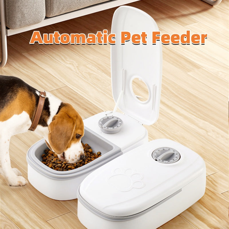 Automatic Pet Feeder – Smart Food Dispenser with Timer & Stainless Steel Bowl