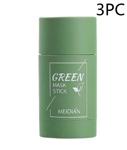 Green Tea Mask Stick – Deep Cleansing Clay, Oil Control, Anti-Acne & Whitening Skin Care