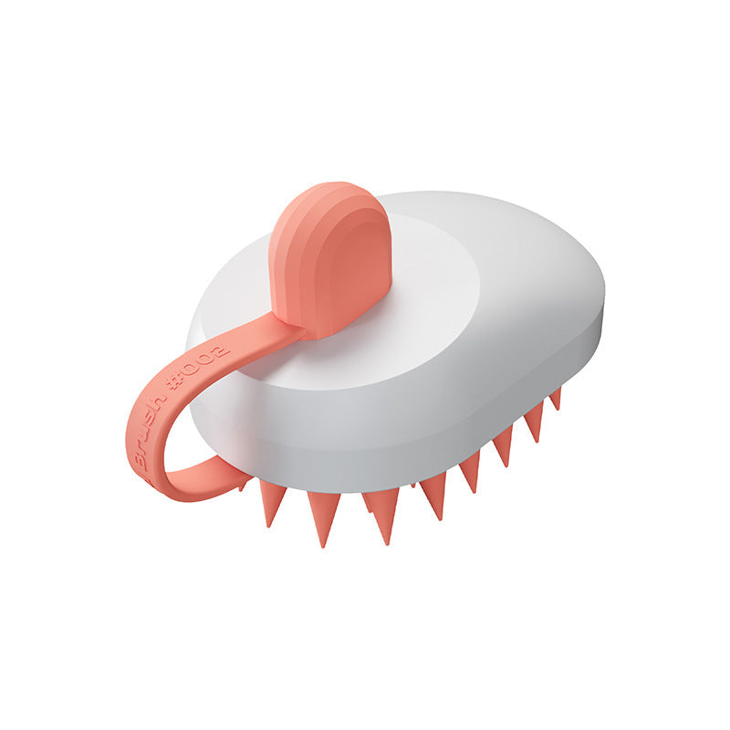 Handheld Silicone Pet Brush – Shampoo, Massage & Hair Removal Grooming Tool for Dogs & Cats